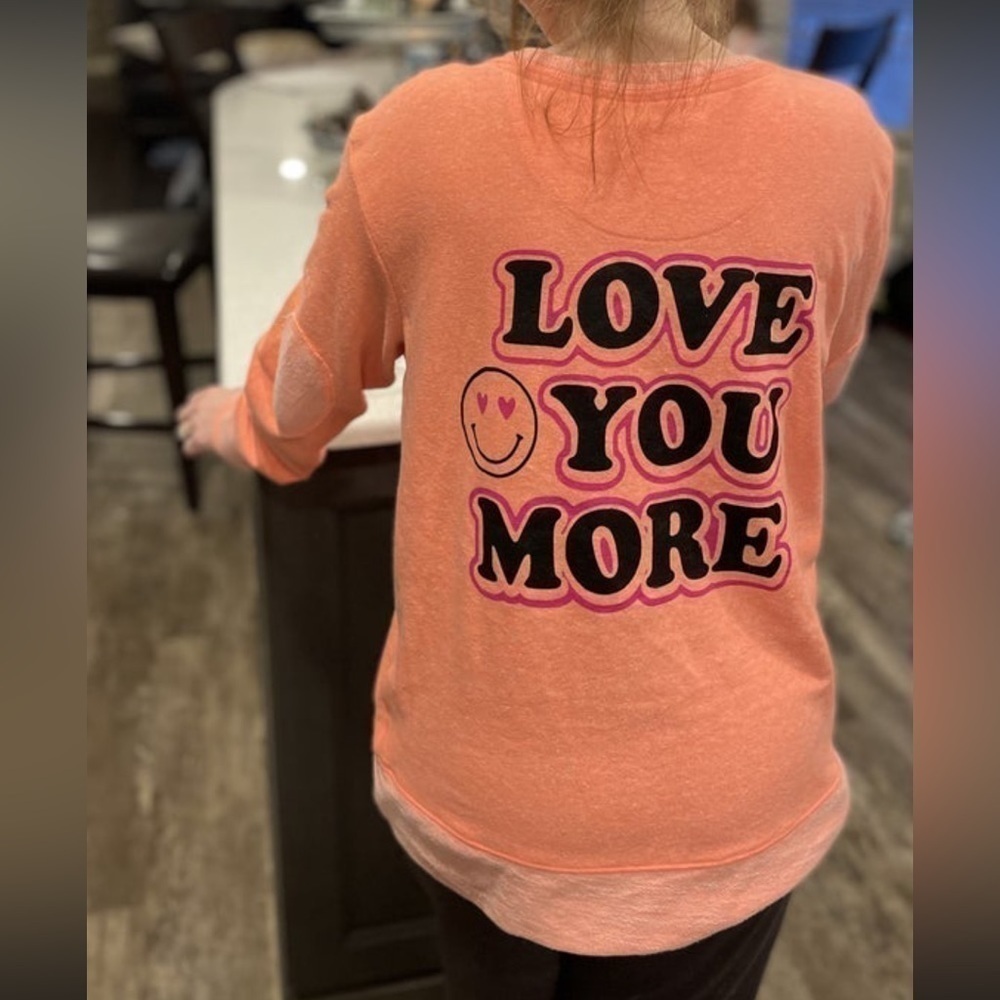 Love You More Papaya Pullover.